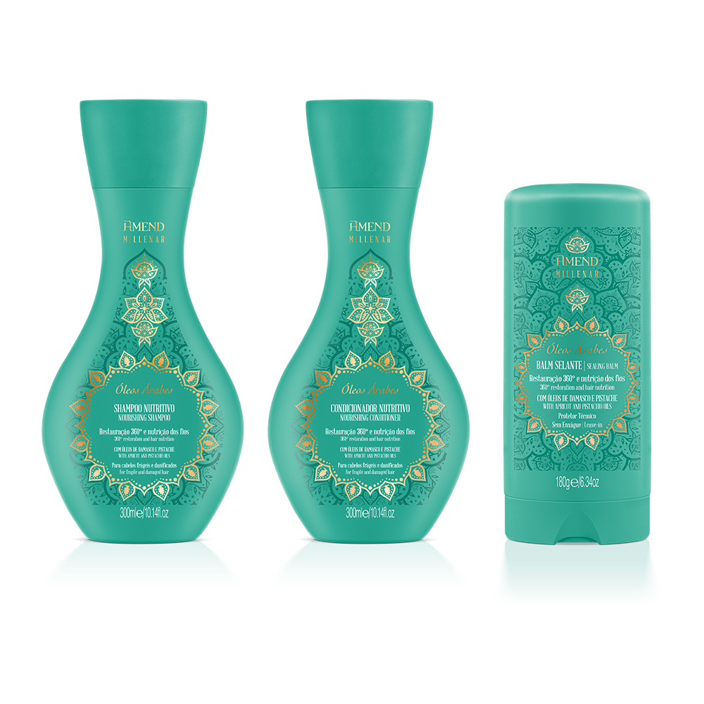 Kit Amend Millenar Óleos Árabes | 3 produtos